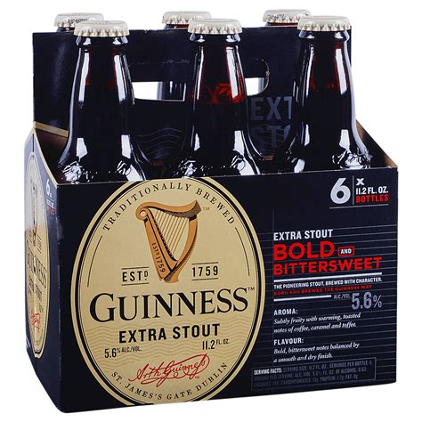 Guinness Extra Stout 6pk 12 Oz Btls Applejack