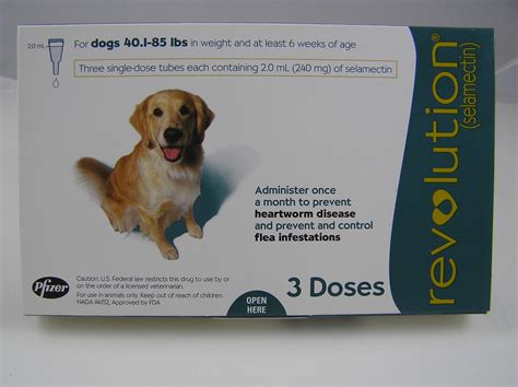 Revolution Spot On Flea Treatment For Dogs 401 85 Lbs