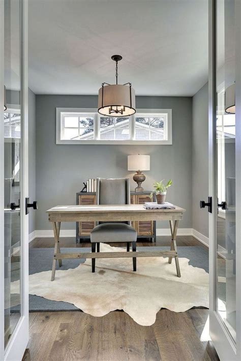 30 Simple Home Office Decor Ideas For Men Trendhmdcr Gray Home