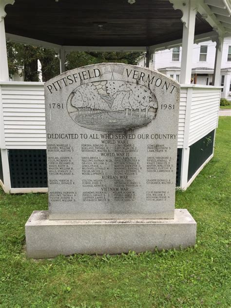 Pittsford Vt Veterans Memorial The American Legion
