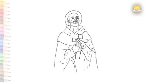 Saint John Of The Cross Drawing Draw Easy Drawings How To Draw Saint