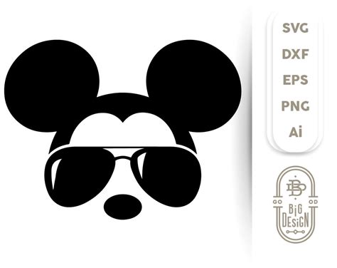 Free Mickey With Sunglasses Svg Files Mickey Mouse Svg Bundle Mickey Mouse Svg Files Disney