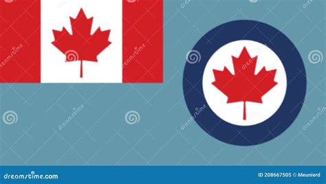 Canadian Air Force Insignia Vector Illustration