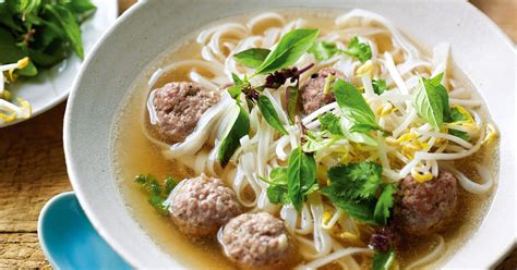 This chicken meatball noodle soup is super tasty, filling and healthy. Thai pork ball noodle soup