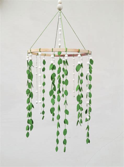 Greenery Mobile Leaf Mobile Nursery Mobile Crib Mobile Etsy