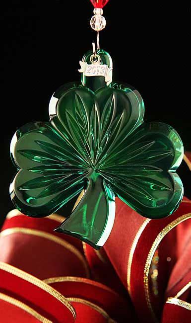 Waterford 2013 Shamrock Ornament Green Steampunk Christmas