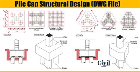 Pile Cap Structural Design Dwg File Engineering Discoveries