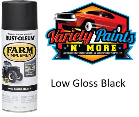 Rustoleum Low Gloss Flat Black Farm And Implement Paint Spray Paint