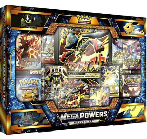 These are special features of pokémon, different to evolutions and forms, that have your pokémon mega evolve in battle into these appearances. Pokemon Trading Card Game Sun Moon Mega Lucario-EX Mega Manectric-EX Mega Powers Collection ...
