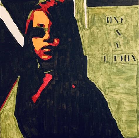 Aaliyah One In A Million Album Cover Acrylic Painting Print Etsy