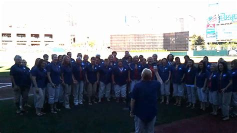 Scioto Valley Chorus National Anthem Columbus Clippers 062512