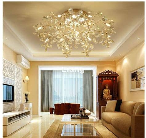 Buy ceiling lights & lamps online in india. Free Shipping Gold Modern G4 Crystal Ceiling Lamp Crystal ...