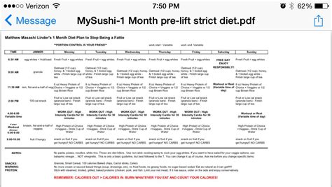 Low Cal Meal Plan 1 Month Diet Plan Saturday Am Free Day Clean