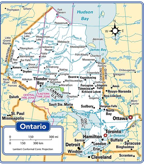 Map Of Cities In Ontario Canada World Map