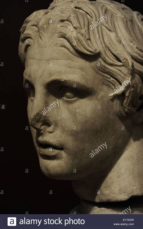 Alexander Der Große 356 323 V Chr König Von Makedonien Kopf Aus