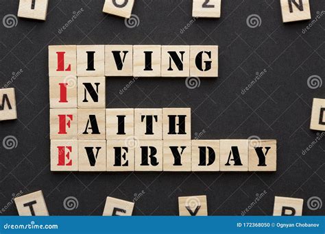 Living In Faith Everyday Stock Photo Image Of Purpose 172368050