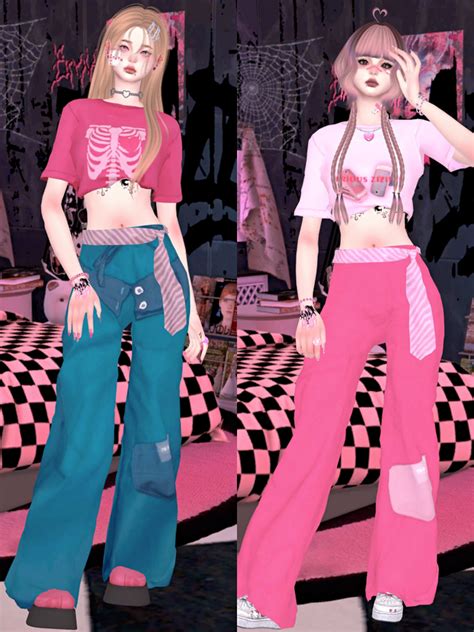 Y2k Cutesheepmie Sims 4 Mods Clothes Sims 4 Clothing Sims 4