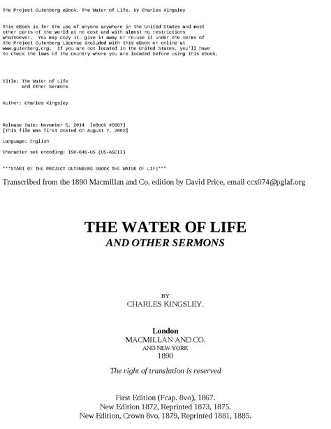 The Water Of Life And Other Sermons Pdf Host