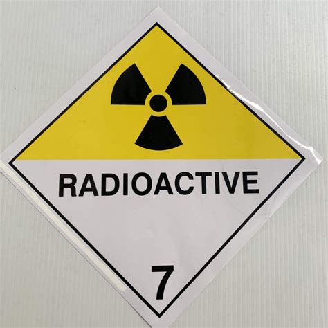 Hazardous Materials Placard Radioactive Class Marair