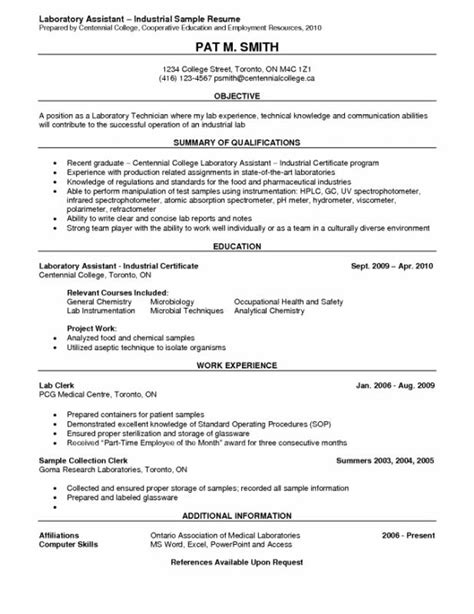 The medical laboratory technologist i is responsible for performing routine laboratory procedures under supervision. Lab Technician Resume | Template Business