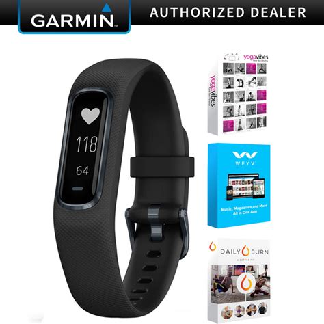 Garmin Vivosmart 4 Activity And Fitness Tracker Black With Midnight