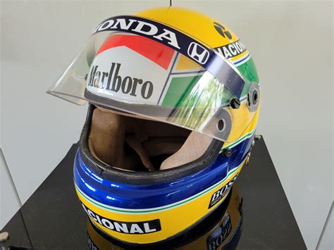 Ayrton Senna Helmet Season 1988 Bell Xfm 1 Racingexclusives