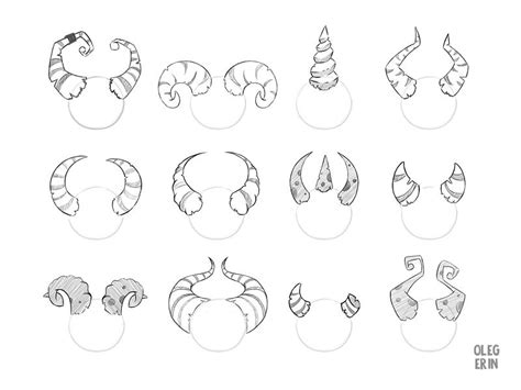 Monster Horns Sketch Horns Drawing References Concept Art Drawing
