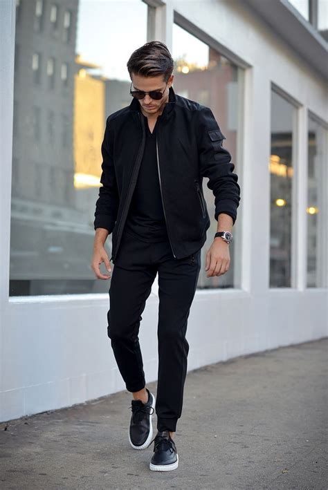 Mens Style And Look 2017 2018 Black On Black Mens