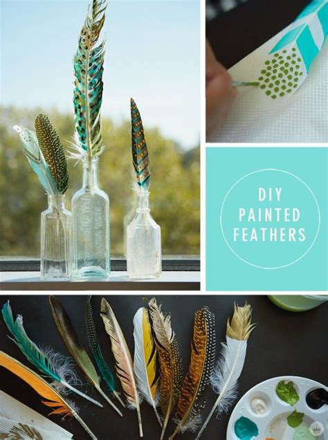 Bathroom feather painting ideas diy. DIY: Beautify your fall with painted feathers (With images ...