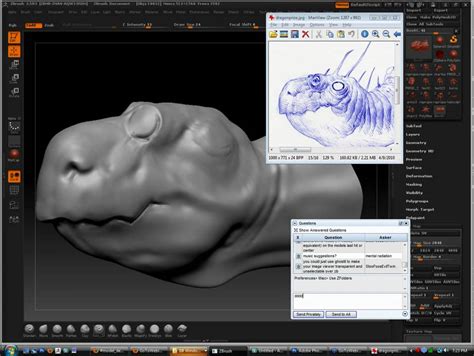 Dragon Zbrush Speed Sculpt Pt 4 Some More Sculpting Youtube