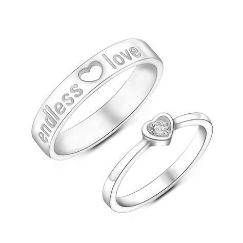 Matching Couple Rings Set Eleganzia Jewelry