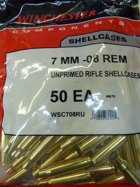 Gunworks Ltd Winchester 7mm 08 Rem Unprimed Brass