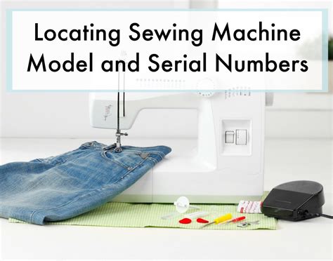 Locating Sewing Machine Model And Serial Numbers Thriftyfun