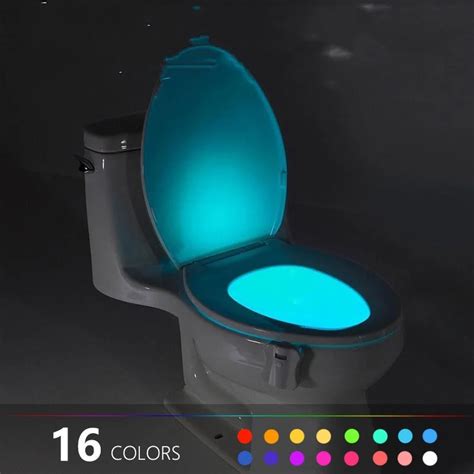 Colors Smart Motion Sensor Toilet Seat Night Light Waterproof Backlight For Toilet Bowl LED