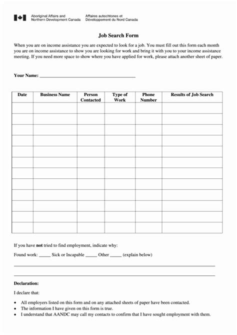 Unemployment Work Search Log Fill Out And Sign Printable Pdf Template