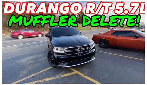 2018 Dodge Durango R/T 5.7L HEMI DUAL EXHAUST w/ MUFFLER DELETE! - YouTube