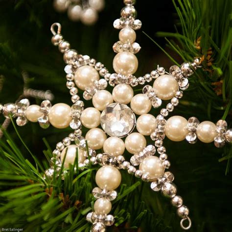 Pearl Star Christmas Ornament Christmas Ornaments Beautiful