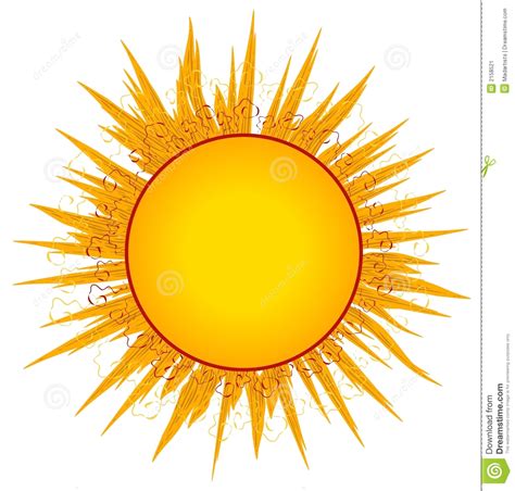 Sun Sunrays Clip Art Or Logo Stock Image Image 2158521