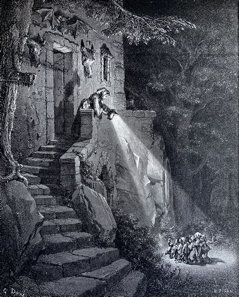 1870 Fairy Realm Antique Seven Dwarves Engraving Gustave Doré Etsy Uk