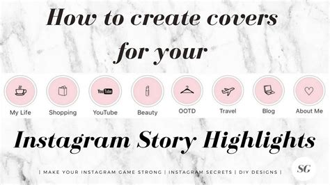 How To Create Instagram Story Highlight Covers Youtube