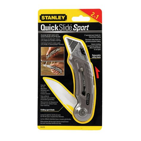 Stanley Quickslide 4 58 Sliding Utility Knife Gray 1 Pk