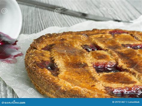 Homemade Linzer Tart Stock Image Image Of Currant Austrian 29751467