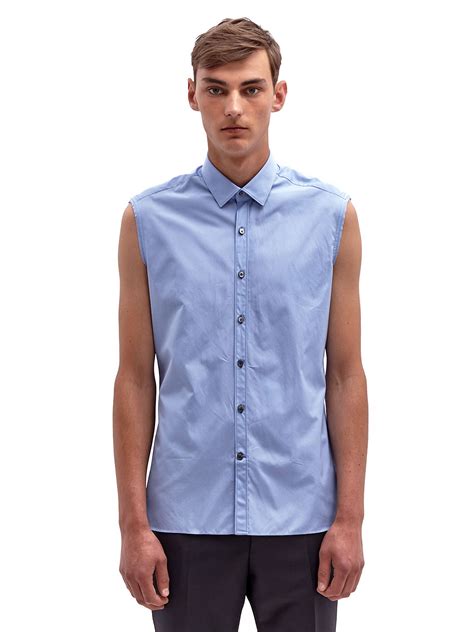 Explore a wide range of the best men shirt sleeveless on aliexpress to find one that suits you! Lyst - Lanvin Mens Sleeveless Shirt in Blue for Men