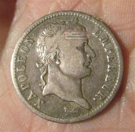 Silver Coin Empire Francais Napoleon Empereur 1 Franc 1812 Vf