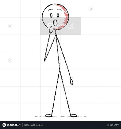 Best Surprised Stick Figure Illustration Download In Png And Vector Format