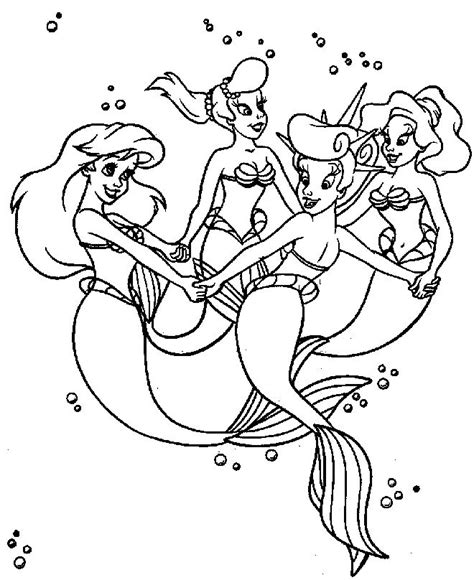 Desenhos Para Colorir Da Pequena Sereia Ariel