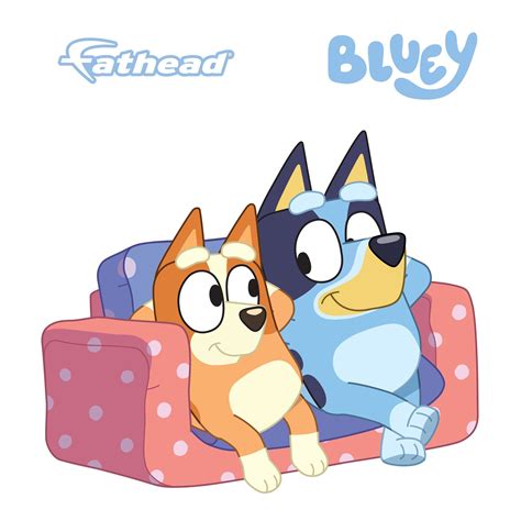 Bluey Bluey And Bingo Sisters Lounging Icon Officially Licensed Bbc R