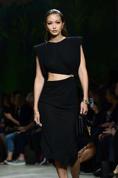 Gigi Hadid Versace Runway Show Ss 2020 At Milan Fashion Week Gotceleb