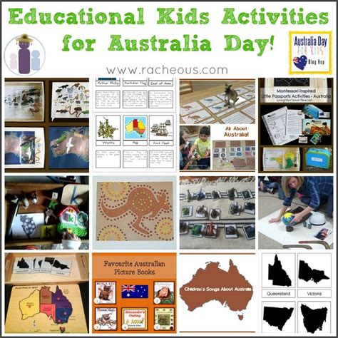 Educational Kids Activities for Australia Day