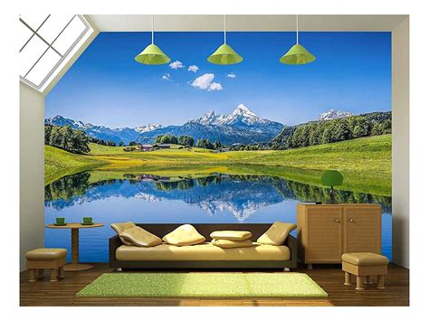 Wall26 Panoramic View Of Idyllic Summer Landscape In The Alps With
